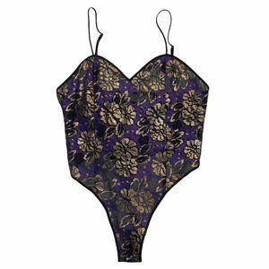 VICTORIAS SECRET Women's Purple Lace Lingerie M